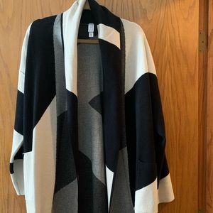 Marla Wynne jacquared knit topper